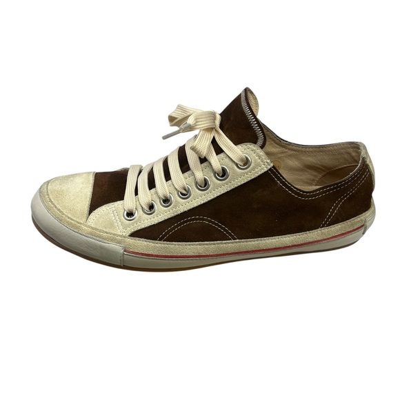 Dries Van Noten Brown and Cream Suede Retro Inspired Sneakers Women’s size 9.5. - Picture 3 of 12
